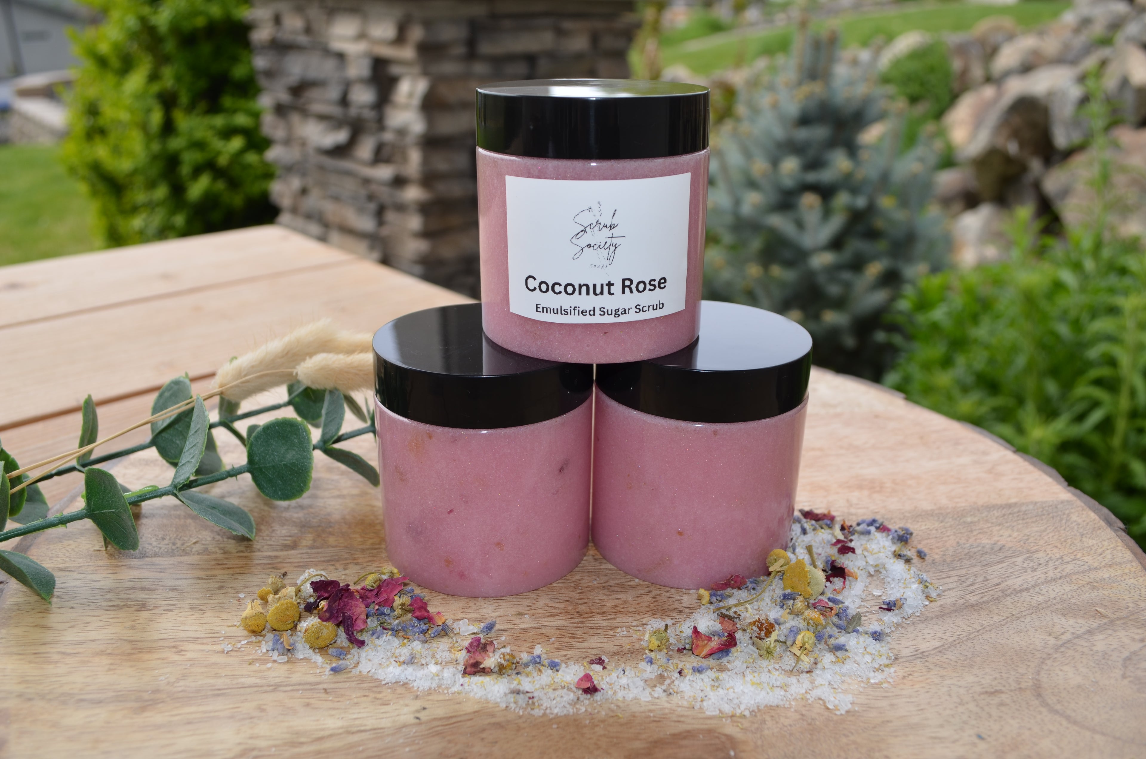Coconut Rose Sugar Scrub