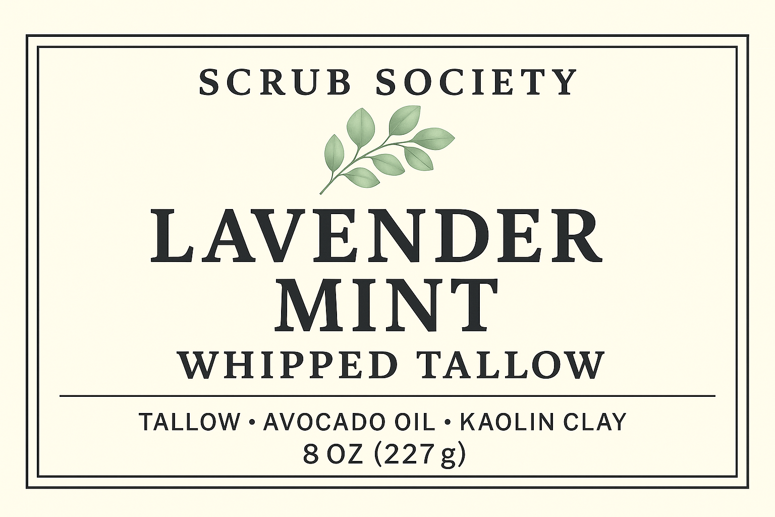 Lavendar & Mint Whipped Tallow
